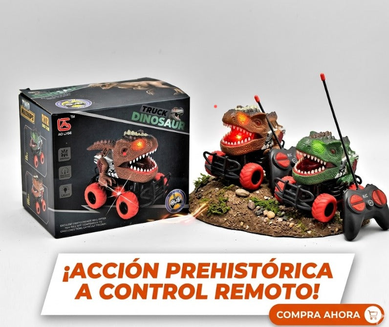 CARRO DINOSAURIO A CONTROL REMOTO