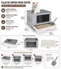 ARENERO PARA GATO TAPA PEGADA PLEGABLE