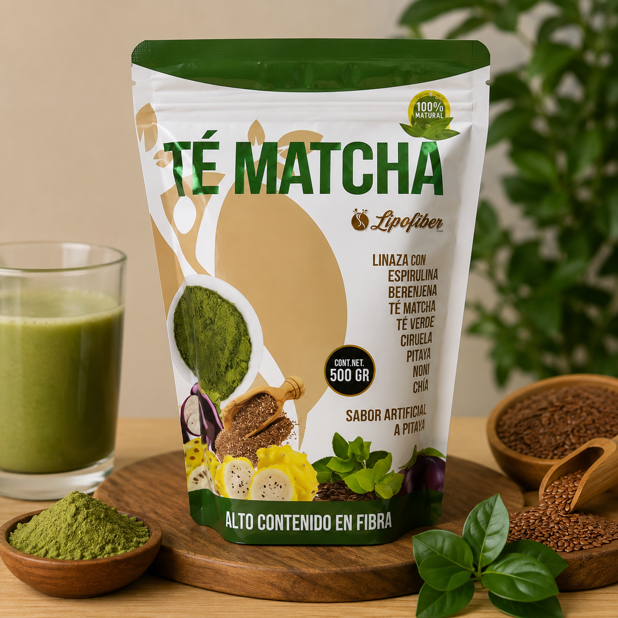 TE MATCHA LIPOFIBER x 500 (Invima)